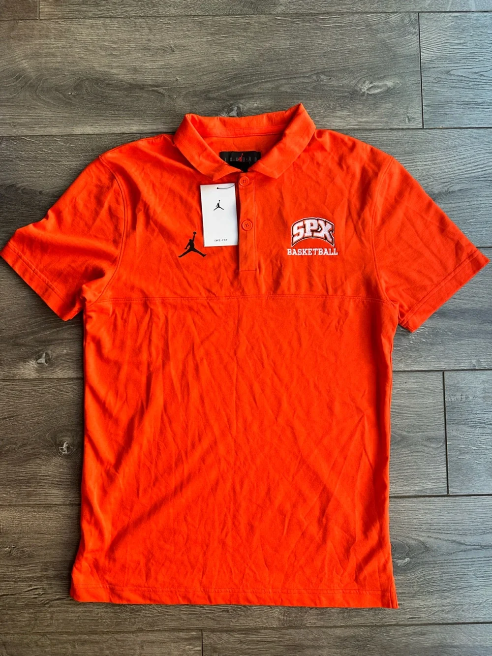 Jordan Men's Bright Orange SPX Basketball Polo